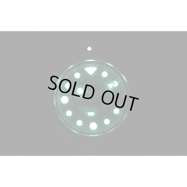 セイコー　プロスペック　スキューバマスター　ピピン　キネテック　200m　SBDW013　緑青文字盤　ライト暗闇