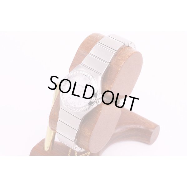 オメガ　コンステレーション　ブラッシュ　123.15.24　シェル文字盤　12P　ベゼルD　サイド