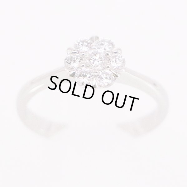 PT950 ダイアイリリング 0.50ct 4.60g