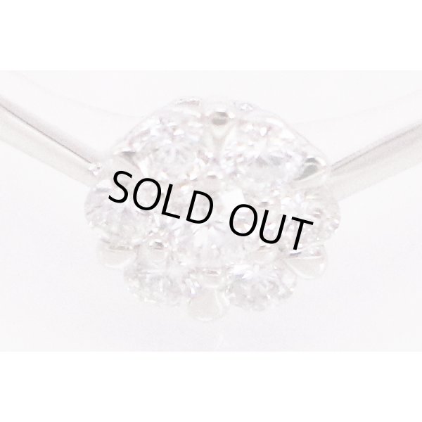 PT950 ダイアイリリング 0.50ct 4.60g　拡大