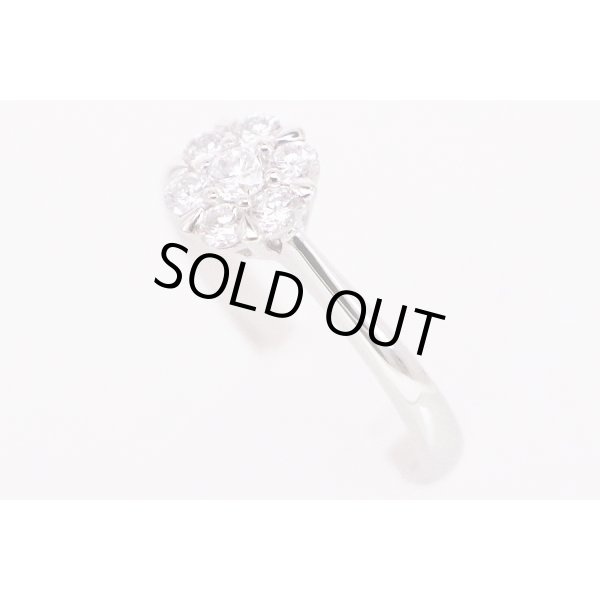 PT950 ダイアイリリング 0.50ct 4.60g　サイド