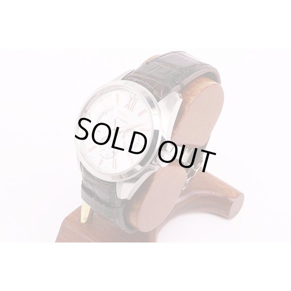 セイコー　ブライツ　メカニカル　SFGC025　パワーリザーブ　白文字盤　PGインデックス　サイド