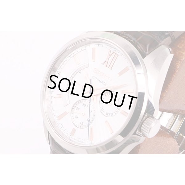 セイコー　ブライツ　メカニカル　SFGC025　パワーリザーブ　白文字盤　PGインデックス　サイド拡大