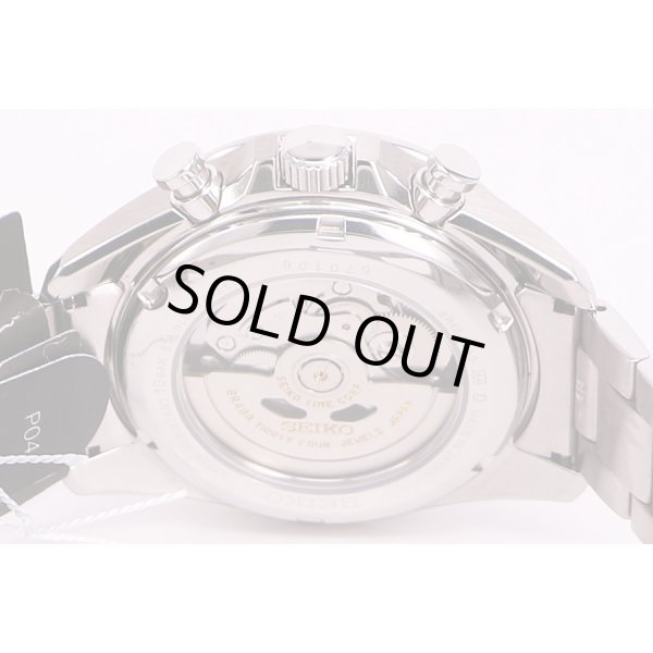 ブライツ　メカニカル　SBGZ009　クロノグラフ　銀文字盤　裏面拡大