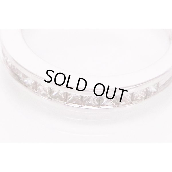 K18WG ダイアイリリング 0.50ct 3.00g　拡大