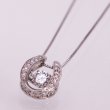 PT850/900 ダイアイリペンダントネックレス 0.281ct 0.07ct 3.00g