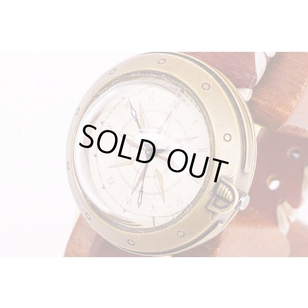 くるき亭　NAMI  半球型風防　羅針盤文字盤　サイド拡大