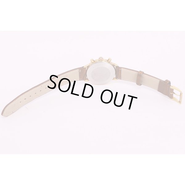 タケオキクチ　フォーチュン　クロノグラフ　ムーンフェイス　革ベルト