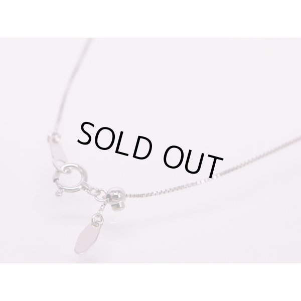 K18WG ダイアイリペンダントネックレス 1.005ct 3.20g　留め具