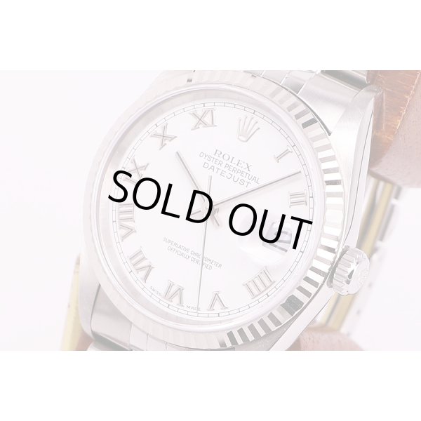 ロレックス　16234 U690571 白ローマン文字盤　サイド拡大