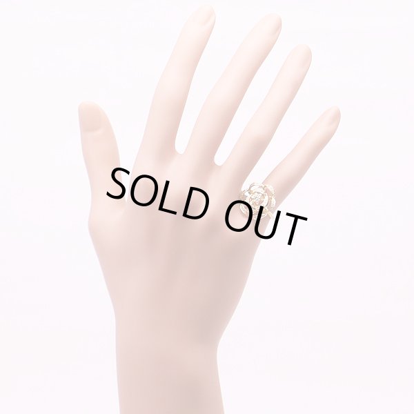 K18 ダイアイリリング 0.083ct 0.22ct 4.30g　装着イメージ