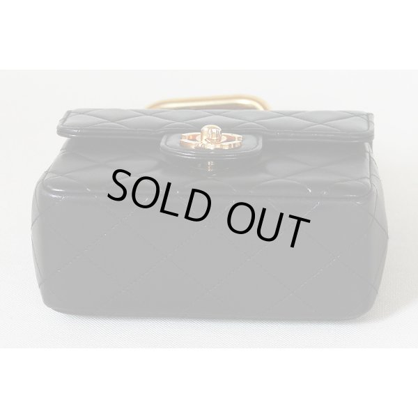 シャネル　マトラッセ 親子ハンドバック ブラック／ゴールド金具　小　底