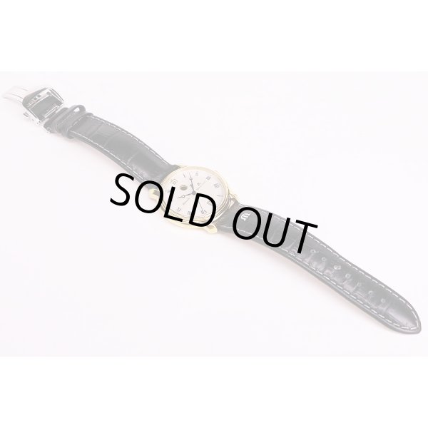 モーリス・ラクロア　ナイト＆デイ　MP29399　白文字盤　革ベルト状態　表面