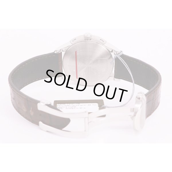 モーリス・ラクロア　レ・クラシック　LC6068　銀文字盤　K18ベゼル　革ベルト