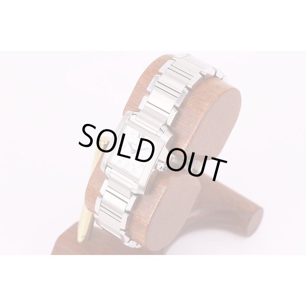 カルティエ　タンクフランセーズＳＭ　銀文字盤　11P　サイド