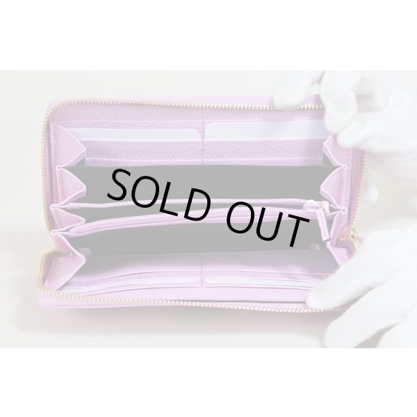 Boscoレザー ジップアラウンドウォレット 499337.2149 ピンク　中身