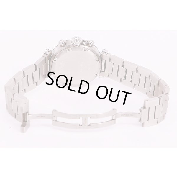 カルティエ　パシャＣ　クロノグラフ　銀／黒文字盤　ブレス