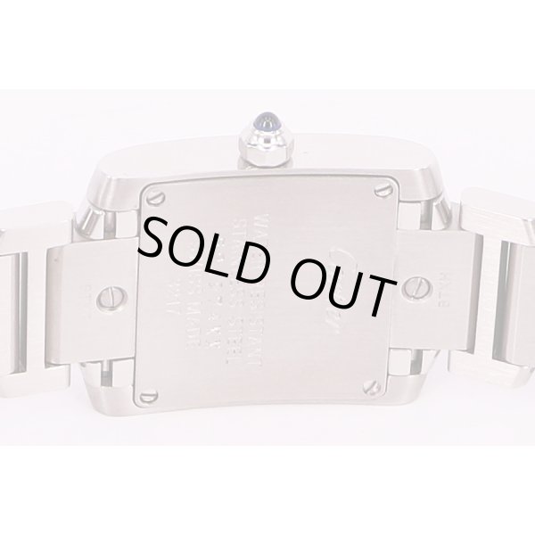 カルティエ　タンクフランセーズＳＭ　銀文字盤　11P　裏面拡大