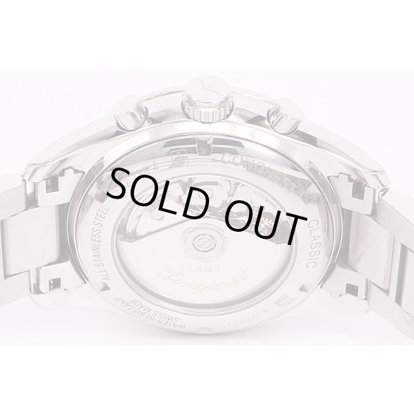 ロンジン　コンクエストクラシック　L2.798.4　銀文字盤　裏面拡大