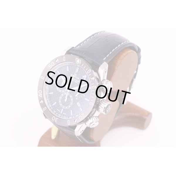 エドックス　クロノオフショア1　10221　黒文字盤　サイド