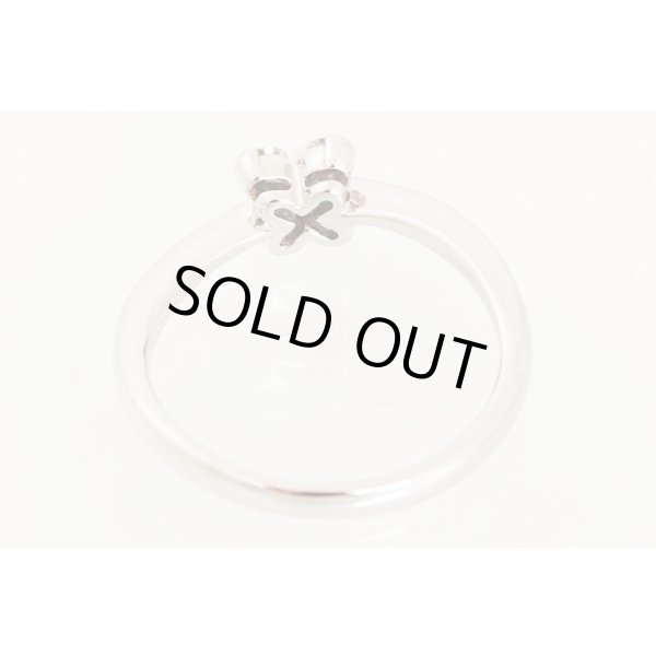 ロイヤル・アッシャー　PT900 ダイアイリリング 0.16ct 3.30g　内側