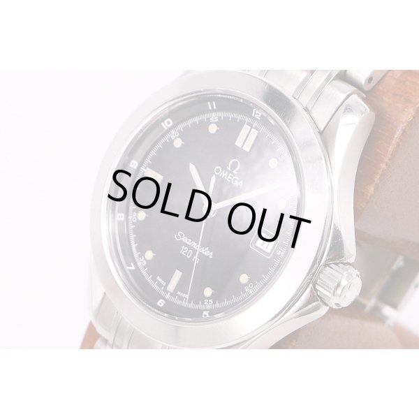 オメガ　シーマスター120ｍ　2511.50　黒文字盤　サイド拡大