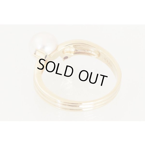 タサキ　K18 パールダイアイリリング 7.20mm 0.05ct 3.90g　内側(2)