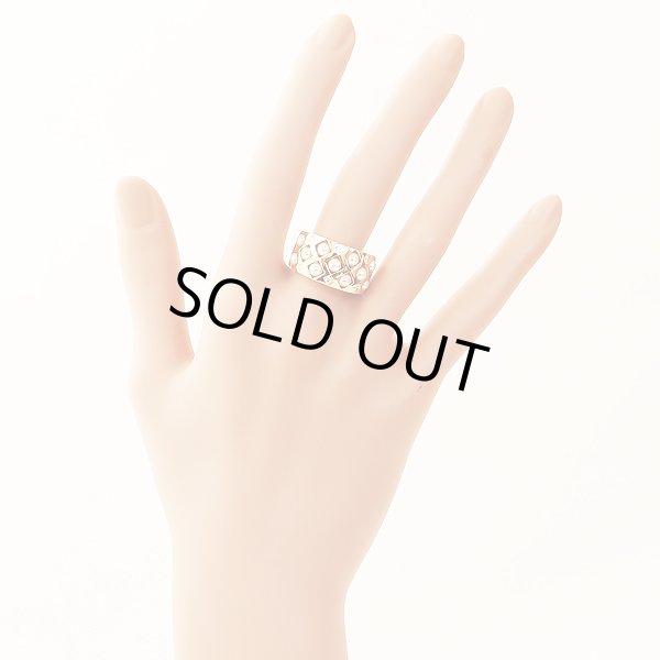 ミキモト　K18 パールダイアイリリング 12.30g　装着イメージ