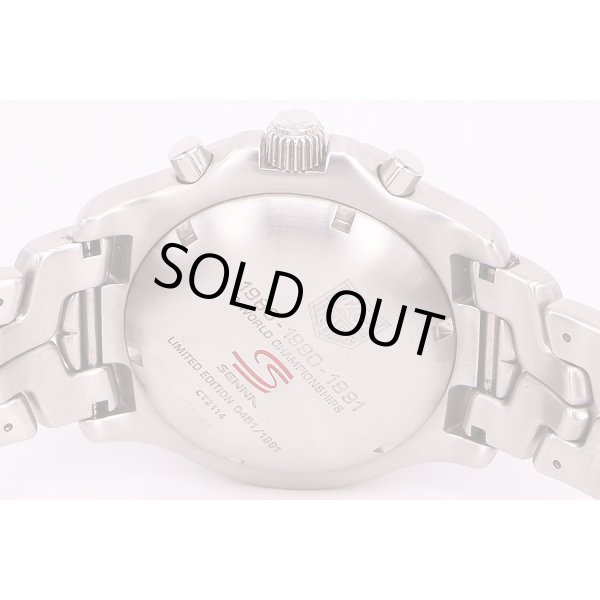 タグホイヤー　リンク　クロノ　CT2114　アイルトン・セナ限定　黒文字盤　裏面拡大