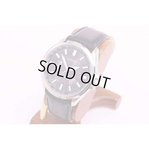 シチズン　H145-SO73545　電波ソーラー　黒文字盤　サイド