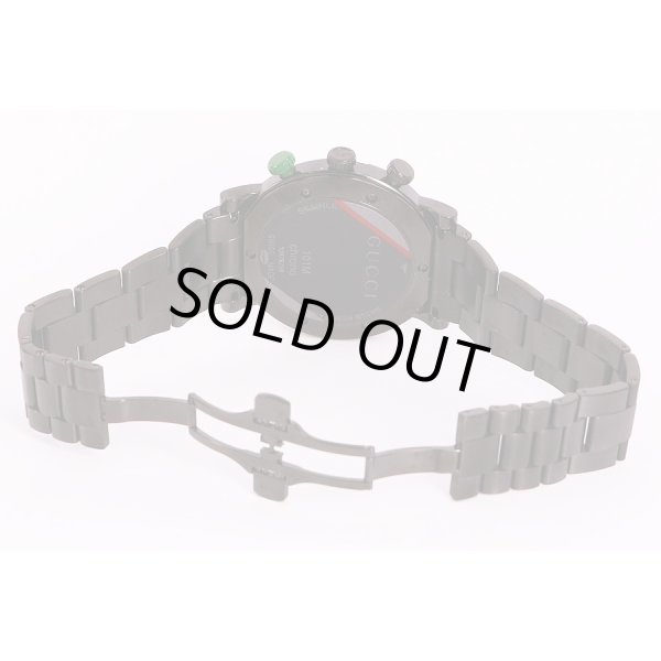 グッチ　101Ｍ　クロノグラフ　黒文字盤　ブレス