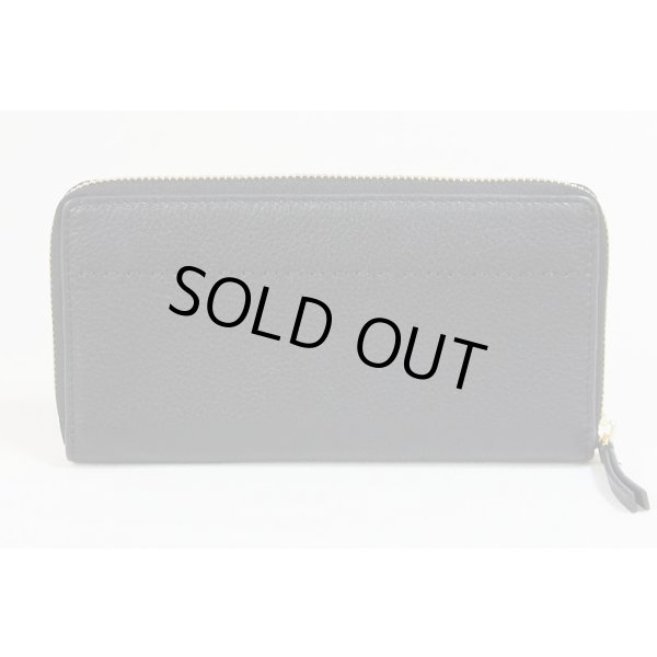 トリーバーチ　MCGRAW ZIP CONTINENTAL WALLET 41847 ブラック　裏面