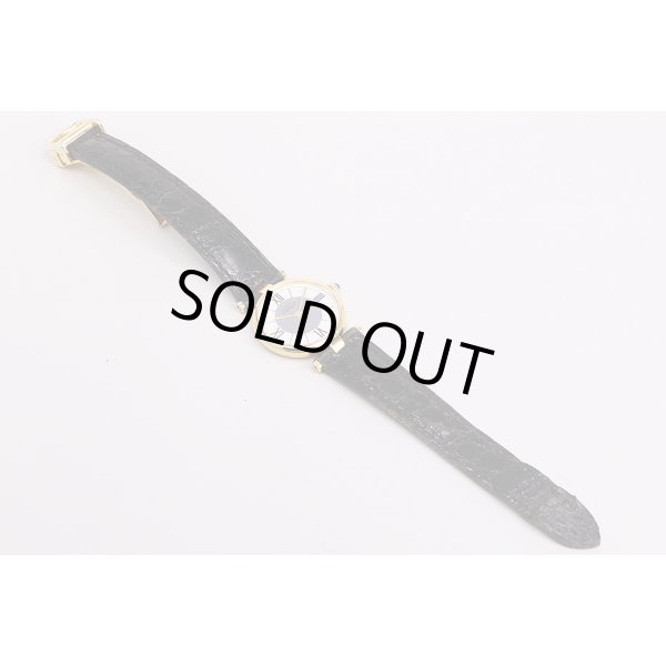 カルティエ　マストベルメイユ　グレー/白文字盤　革ベルト状態　表