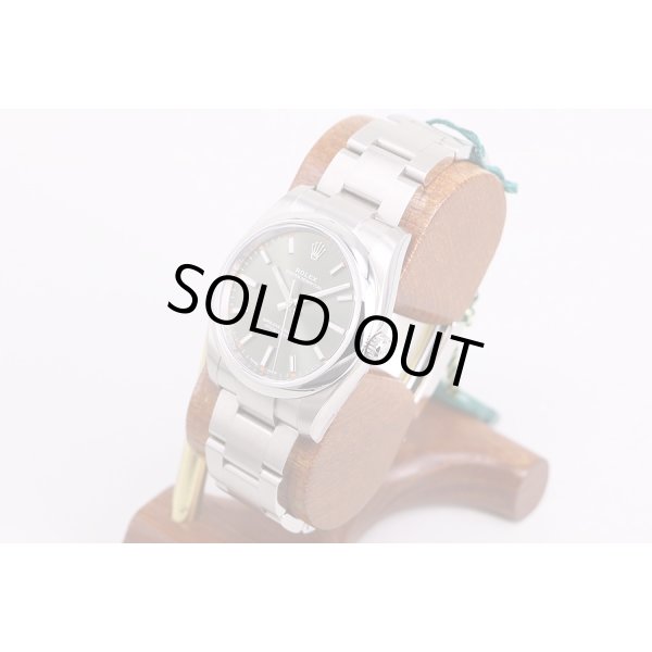 ロレックス　114200　3Ｆ66012　オイスターパーペチュアル　緑文字盤　サイド