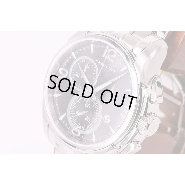 ハミルトン　ジャズマスター　クロノグラフ　Ｈ326120　黒文字盤　サイド拡大