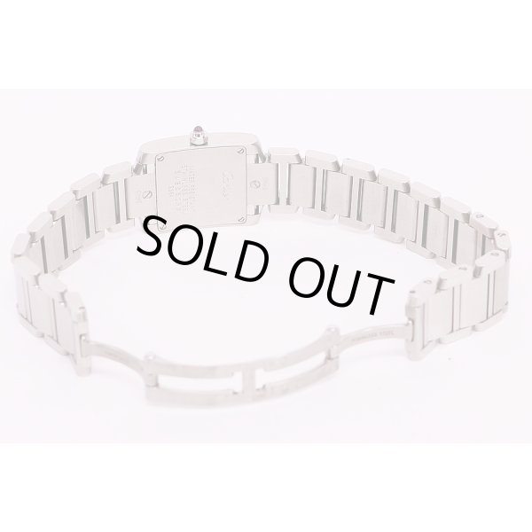 カルティエ　タンクフランセーズＳＭ　ピンクシェル文字盤　ブレス