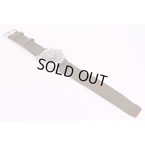 ハミルトン　カーキフィールド　メカ　Ｈ694290　ＮＡＴＯモデル　黒文字盤　ナイロンベルト状態　表(1)