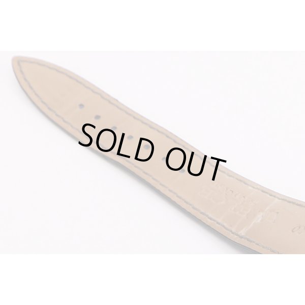 シェルマン　グランドコンプリケーション　銀文字盤　革ベルト　穴状態