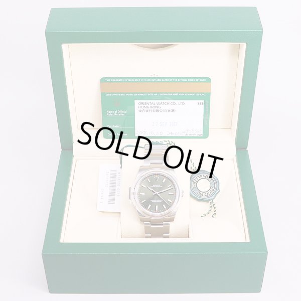 ロレックス　114200　3Ｆ66012　オイスターパーペチュアル　緑文字盤　箱