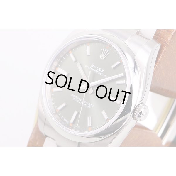 ロレックス　114200　3Ｆ66012　オイスターパーペチュアル　緑文字盤　サイド拡大