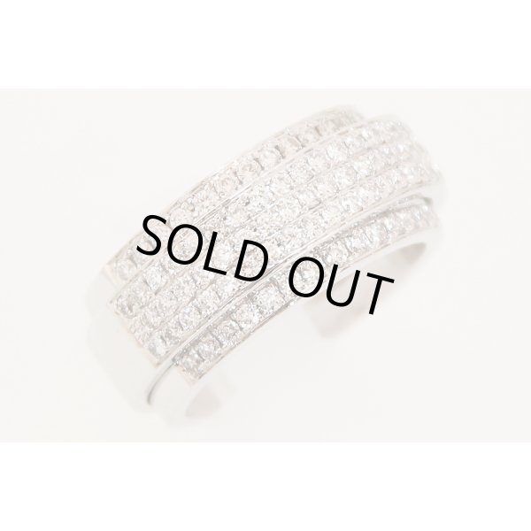 K18WG ダイアイリリング 1.00ct 8.80g　サイド(2)