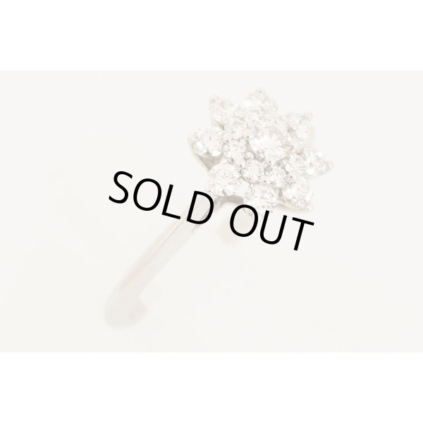 ティファニー PT950 ダイアイリフラワーリング 4.50g サイド(2)