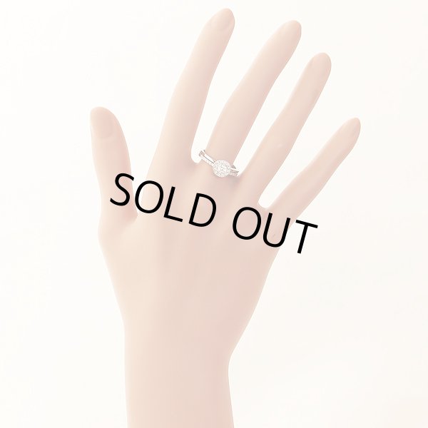 PT950 ダイアイリリング 0.20ct 0.13ct 5.50g　装着イメージ