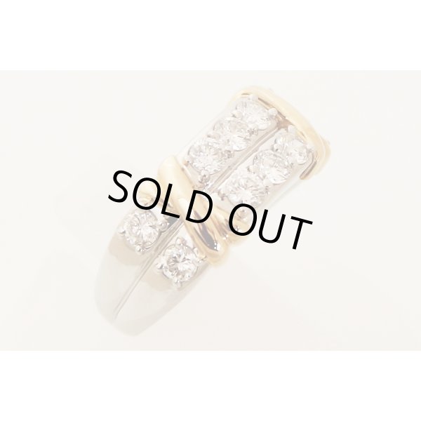 PT900/K18 ダイアイリリング 1.040ct 11.10g　サイド(2)