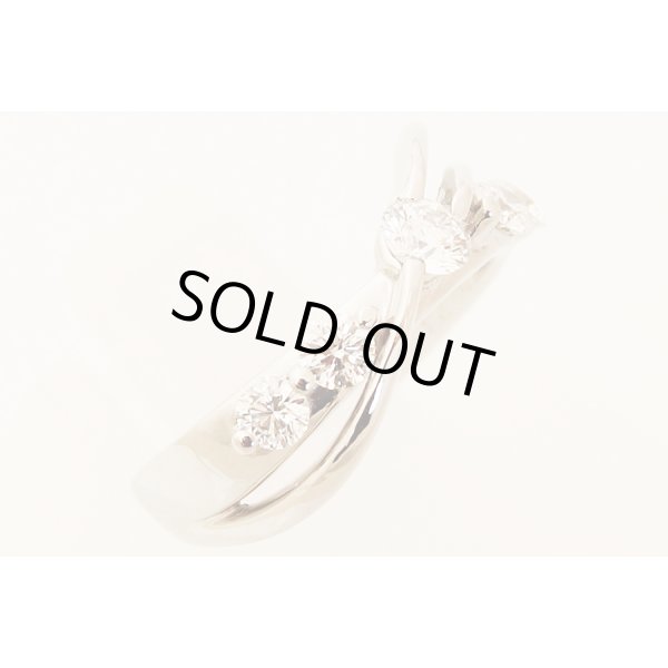 PT900 ダイアイリリング 0.223ct 0.104ct 0.103ct 0.109ct*2 5.60g　拡大