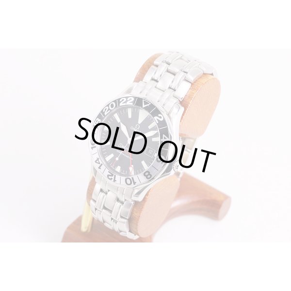 オメガ　シーマスター300　GMT　2234.50　黒文字盤　サイド