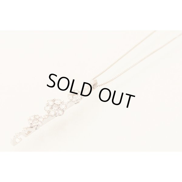 K18WG ダイアイリペンダントネックレス 1.037ct 5.30g　イメージ(2)