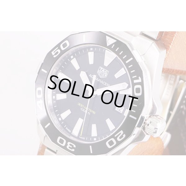 タグホイヤー　アクアレーサー　WAY111A　黒文字盤　サイド拡大