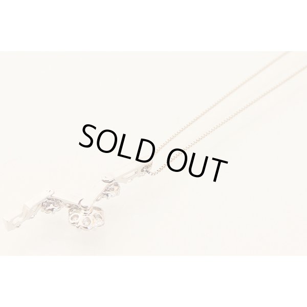 K18WG ダイアイリペンダントネックレス 1.037ct 5.30g　イメージ(2)　裏面