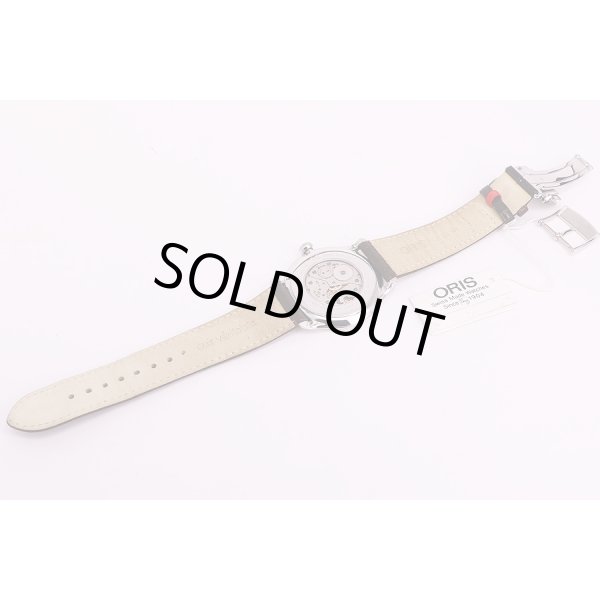 オリス　アートリエ　スモールセコンド　01.396.7580　銀文字盤　革ベルト状態　裏面